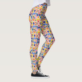 Leggings met een levendig geometrisch patroon (Rechts)