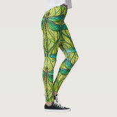 Leggings met een levendig libellenpatroon (Rechts)