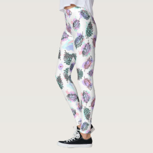 Leggings met een levendig patroon