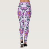 Leggings met een opvallend bloemenpatroon (Achterkant)