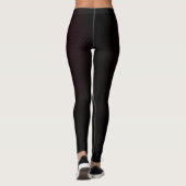 Leggings met een paarse zwarte koolstofvezelpatroo (Achterkant)