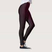 Leggings met een paarse zwarte koolstofvezelpatroo (Rechts)