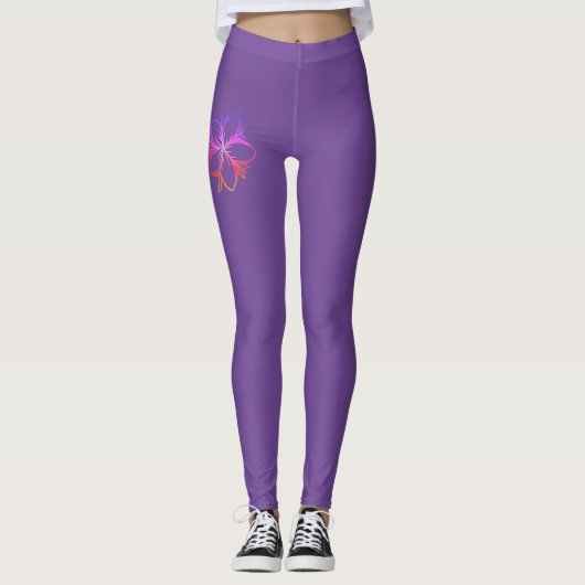 Leggings met een prachtig kunstontwerp (Voorkant)