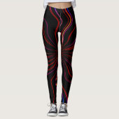 Leggings met een uniek kunstwerkontwerp (Voorkant)