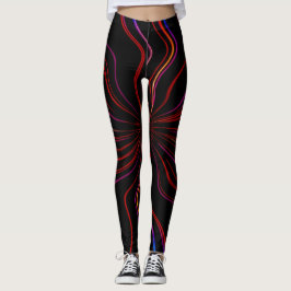 Leggings met een uniek kunstwerkontwerp