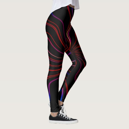 Leggings met een uniek kunstwerkontwerp (Rechts)