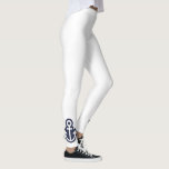 Leggings met eenvoudige anker<br><div class="desc">Foto en eenvoudige leggings met een anker aan elke enkel</div>