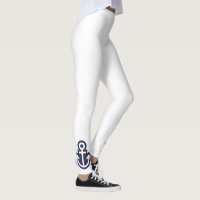Leggings met eenvoudige anker