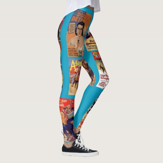 Leggings met emmett Watson pulp magazine cover (Rechts)