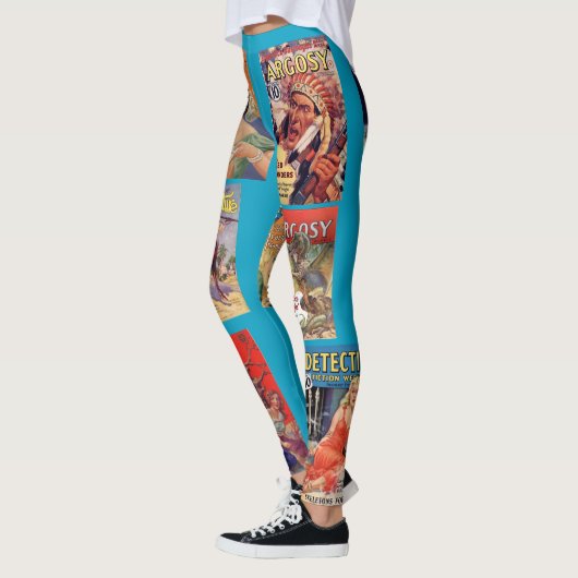 Leggings met emmett Watson pulp magazine cover (Links)