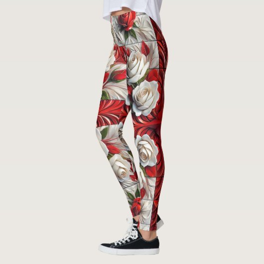 Leggings met Engels Rozen Design (Links)