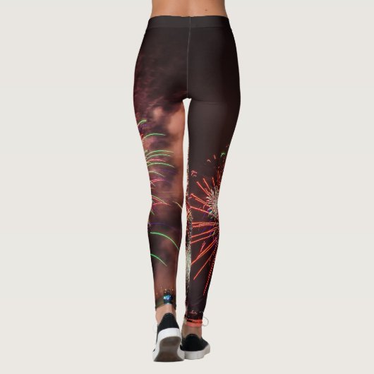 leggings MET FIREWERKEN EN MONOGRAM (Achterkant)