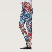 Leggings met Franse kleuren design (Links)