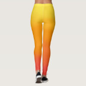 Leggings met geel, oranje en rood kaliber (Achterkant)