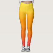 Leggings met geel, oranje en rood kaliber (Voorkant)