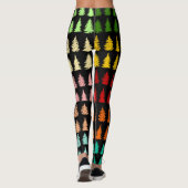 Leggings met gekleurde bomen (Achterkant)
