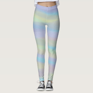 Leggings met gemengde pasteelkleuren