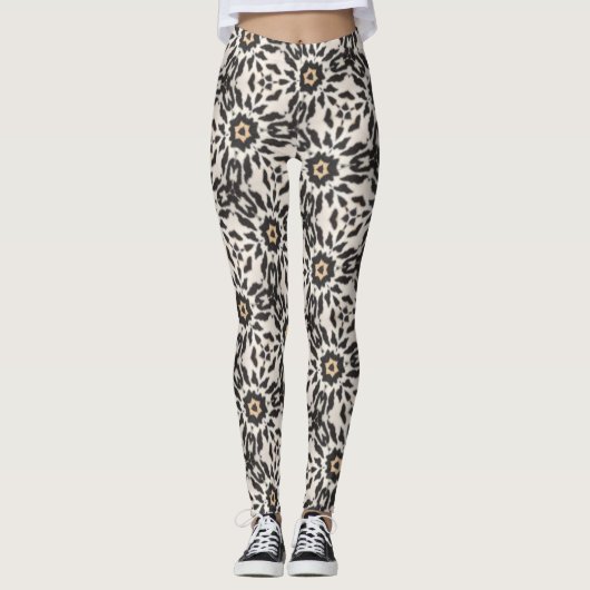 Leggings met geometrische stippen (Voorkant)