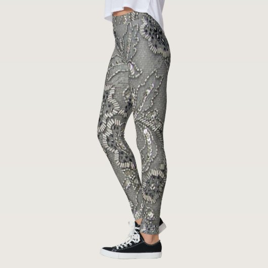 Leggings met getande kant (Links)