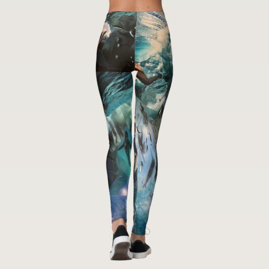 Leggings met Gevist net (Achterkant)