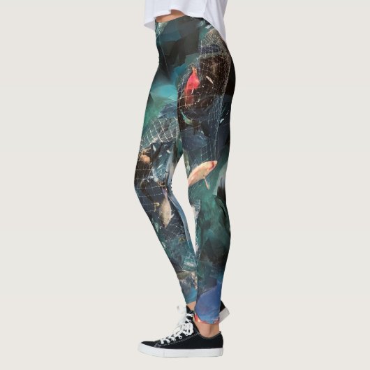 Leggings met Gevist net (Links)