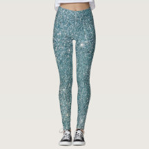 Leggings met glanskleuren