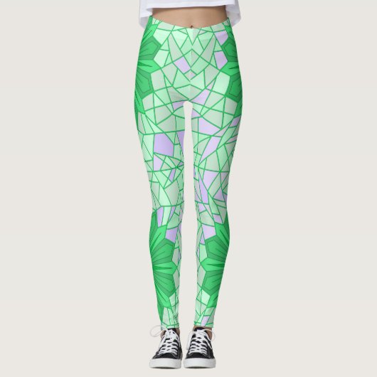 Leggings met groene (Voorkant)