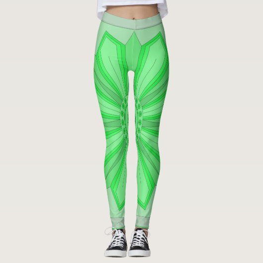 Leggings met groene (Voorkant)