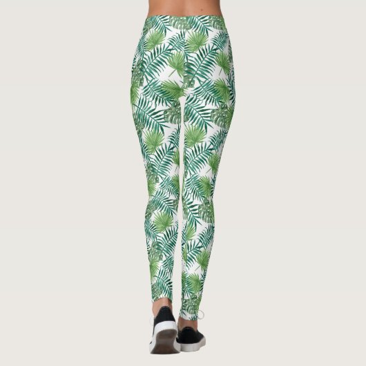 Leggings met groene handpalmen (Achterkant)