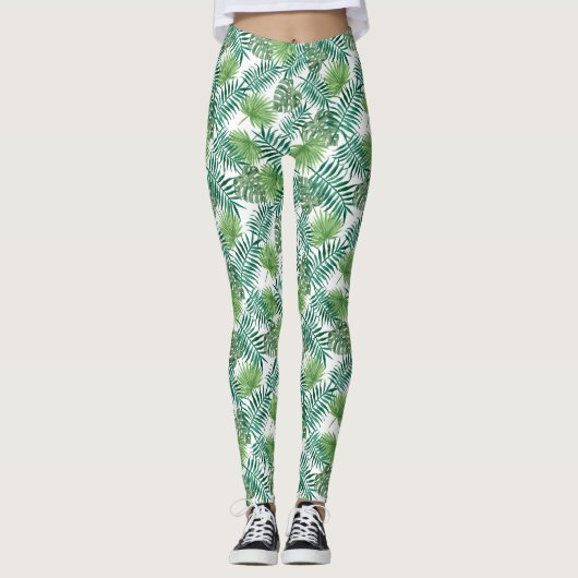 Leggings met groene handpalmen (Voorkant)