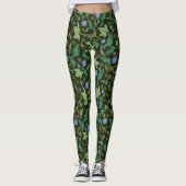Leggings met groene kerst (Voorkant)