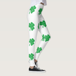 Leggings met groene klaveren