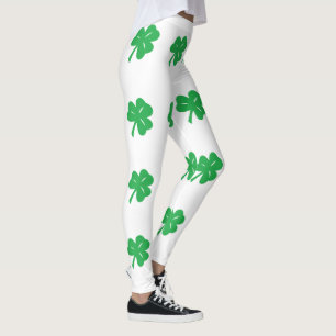 Leggings met groene klaveren