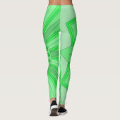 Leggings met groene kunst (Achterkant)