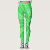 Leggings met groene kunst (Voorkant)