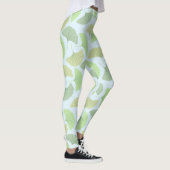 Leggings met groene reuzenginkgo (Rechts)