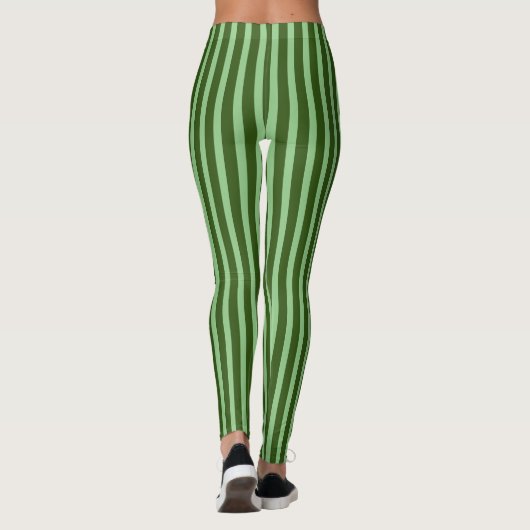 Leggings met groene strepen (Achterkant)