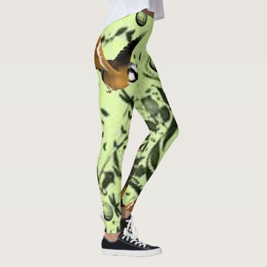 leggings met groene vogelstand (Rechts)