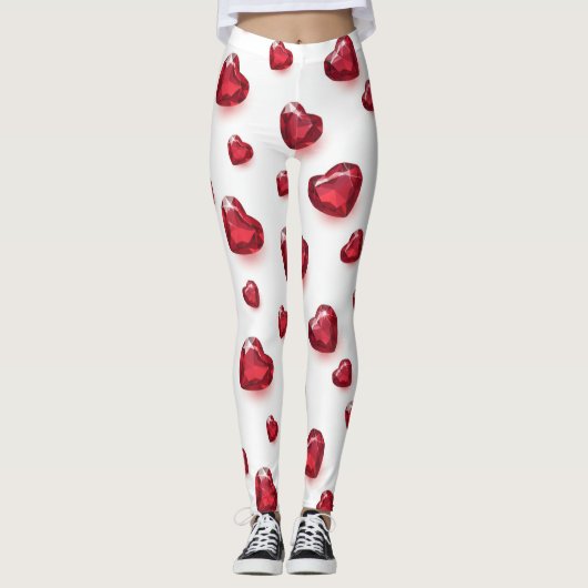 Leggings met hart van juwelen (Voorkant)