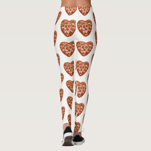 leggings met hartvormige pizza (Achterkant)