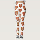 leggings met hartvormige pizza (Voorkant)