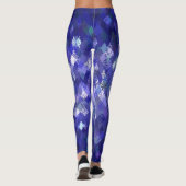 Leggings met het blauwe kleurmengeling-harlequin-p (Achterkant)
