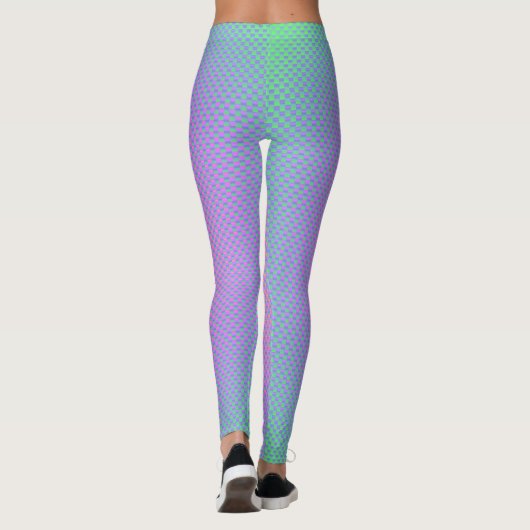 Leggings met het patroon van de koolstofvezel van  (Achterkant)