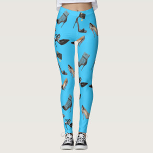 Leggings met hoge Hiel-schokken, collage Stiletto-