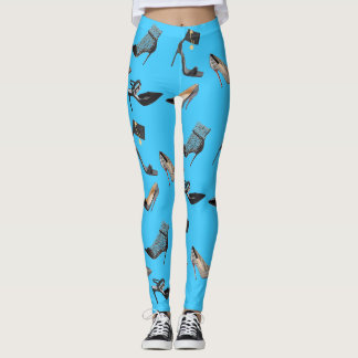 Leggings met hoge Hiel-schokken, collage Stiletto-
