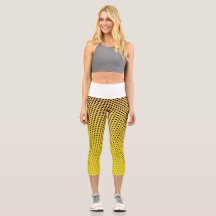 Leggings met hoog gegolfd Capris
