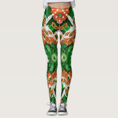 Leggings met Iers Kleuren ontwerp (Voorkant)
