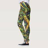 Leggings met Jamaicaanse kleuren ontwerp (Links)