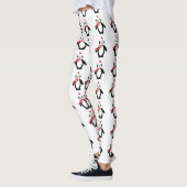 Leggings met kerst-kerstpinguïn (Links)