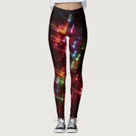 Leggings met kerstboomverlichting